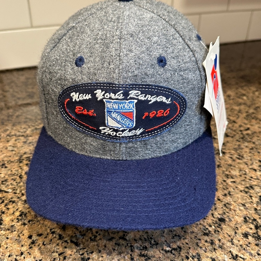 New York Rangers Sports Specialties Vintage 90s NHL Wool Strapback Hat NWT